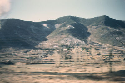 A mountain with the valley