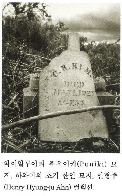 와이알루아의 푸우이키(Puuiki) 묘지. 하와이 초기 한인 묘지. 안형주(Henry Hyung-ju Ahn) 컬렉션.